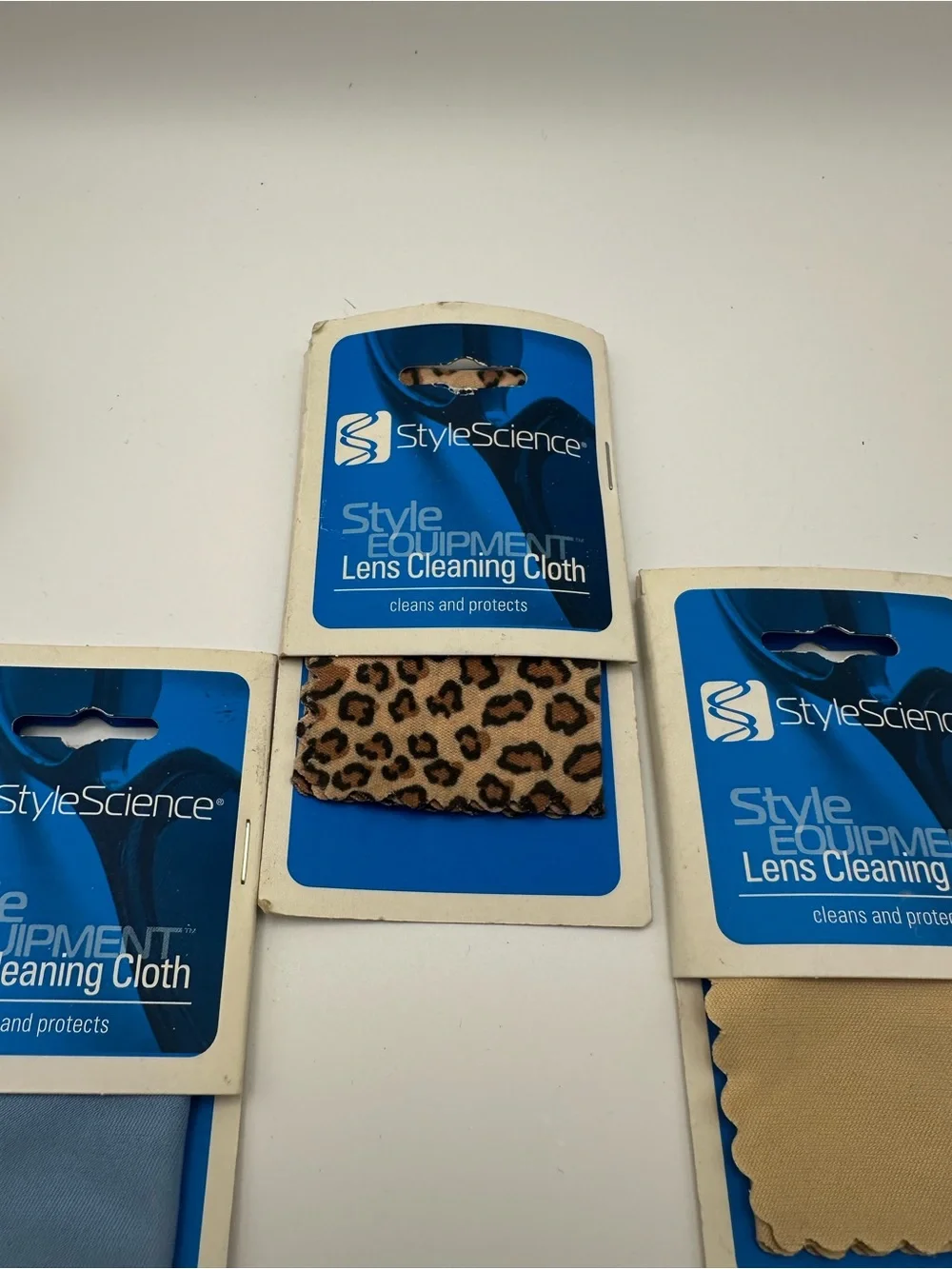 Equipment Microfiber Lens Cleaning Cloths Blue, Tan,Leopard (3-Pack) w/bag G1004